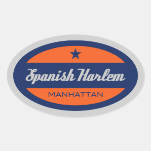 ハーレムスペインの 楕円形シール