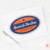 ハーレムスペインの 楕円形シール (封筒)