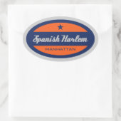 ハーレムスペインの 楕円形シール (バッグ)