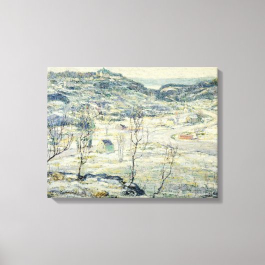 ハーレムバレーin冬（ニューヨークのシーン） キャンバスプリント (正面)