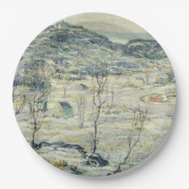 ハーレムバレーin冬（ニューヨークのシーン） ペーパープレート