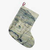 ハーレムバレーin冬（ニューヨークのシーン） ラージクリスマスストッキング (正面 (吊り時))