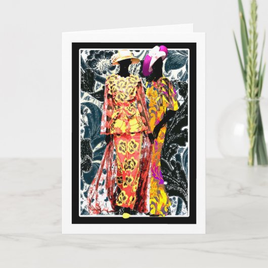 ハーレムルネサンス初期20年代アールデコ カード (正面)