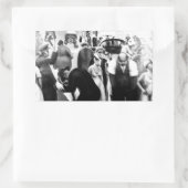 ハーレムルネサンス美術 – "ブラックベルト" 長方形シール (バッグ)