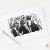 ハーレムルネサンス美術 – "ブラックベルト" 長方形シール (封筒)