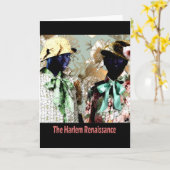 ハーレムルネッサンスインスパイアサイグリーティングカード カード (黄色い花)