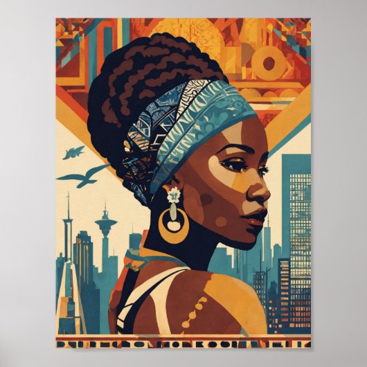 ハーレムルネッサンス抽象芸術 ポスター (正面)