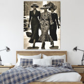 ハーレムルネッサンス洗練された女性 キャンバスプリント (インサイチュ (寝室))