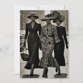 ハーレムルネッサンス洗練された女性 招待状