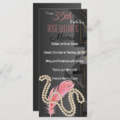 ハーレムルネッサンス誕生日招待状 メニュー (正面/裏面)