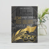 ハーレムルネッサンス誕生日招待状 招待状 (スタンド正面)