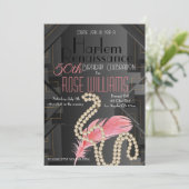 ハーレムルネッサンス誕生日招待状 招待状 (スタンド正面)