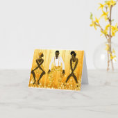 ハーレムルネッサンス1920年代 カード (黄色い花)