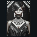 ハーレムルネッサンス1920年代–1930年代アールデコ – アン メタルプリント<br><div class="desc">ハーレムルネサンス1920年代から1930年代のアールデコアンは、この重要な文化と運動の間に私たちのコレクションの黒人女性と共祝に、ハーレムルネサンスの福音の世界に芸術的入った。これらの作品は、1920年代と1930年代のハーレムにおけるブラックの経験を定義した強さ、強さ、クリエイティブの精神に敬意を表している。このコレクション内の各作品は、ハーレム・ルネッサンスの本質を捉え、歴史的な共鳴を融合させコンテンポラリーていしゃれているる。この変革期を特徴とするエンパワーメントと自己表現を反映して、時代のファッションで飾られた黒人女性のポートレートは自信と恵みを醸し出している。</div>