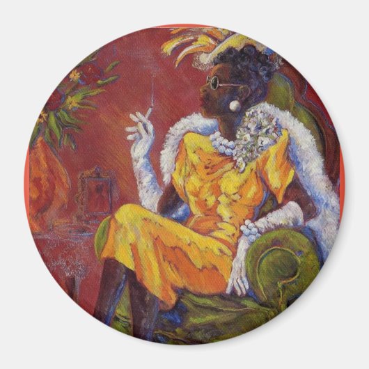 ハーレム金ゴールド磁石 マグネット (正面)