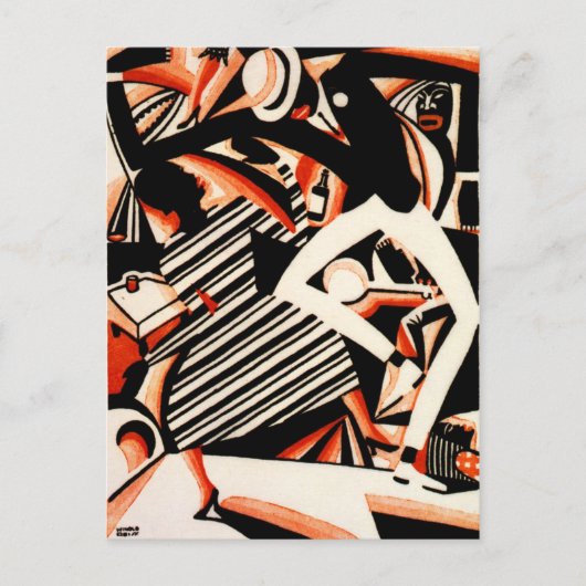 ハーレム・ジャズの解釈 ポストカード (正面)