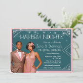 ハーレム・ナイツ アフリカ系アメリカ人 結婚記念日 招待状 (スタンド正面)