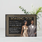 ハーレム・ナイツ アフリカ系アメリカ人 結婚記念日 招待状 (スタンド正面)