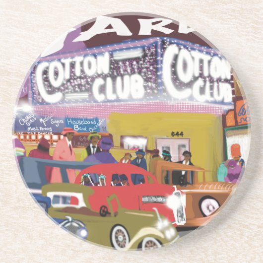 ハーレム – Roaring 20sサンドストーンコースター コースター (正面)