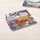 ハーレム – Roaring 20sヴィンテージ紙コースター スクエアペーパーコースター (アングル)