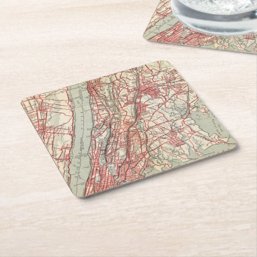 ハーレム、YonkersのPelham領域、ニューヨーク スクエアペーパーコースター (アングル)