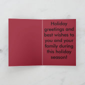 ハーレーのクリスマスカードのサンタ シーズンカード (内部)