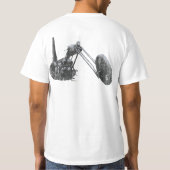 ハーレーのチョッパー Tシャツ (裏面)