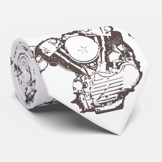 ハーレーのKnucklehead ネクタイ (ロール)