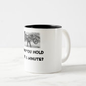 ハーレーは/分彼女を握ることができますか。 ツートーンマグカップ (正面右)