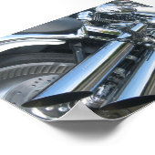 ハーレーオートバイ ポスター (角)