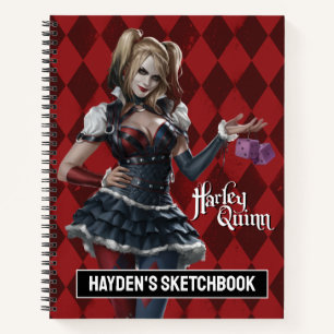 ハーレークインウィズファジーサイコロスケッチ ノートブック