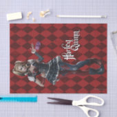 ハーレークインウィズファジーサイコロ 薄葉紙 (クラフト)