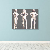 ハーレークインオルタネートターンアラウンド キャンバスプリント (インサイチュ (ウッドフロア))