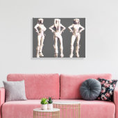 ハーレークインオルタネートターンアラウンド キャンバスプリント (インサイチュ (リビング))