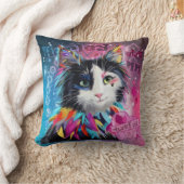 ハーレークインザキャット クッション (ブランケット)