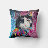 ハーレークインザキャット クッション (裏面)