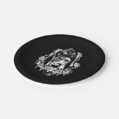 ハーレークインバッジ ペーパープレート (アングル)