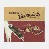 ハーレークインボンシェルピンナップ フリースブランケット (正面(横))