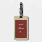 ハーレークインボンシェルピンナップ ラゲッジタグ (裏面縦)