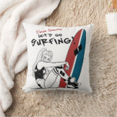 ハーレークインレッツゴーサーフィン クッション (ブランケット)