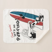 ハーレークインレッツゴーサーフィン シェルパブランケット (正面(横))