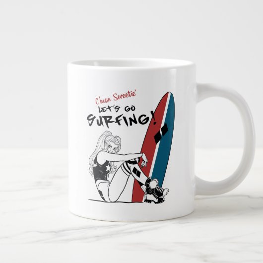ハーレークインレッツゴーサーフィン ジャンボコーヒーマグカップ (右)