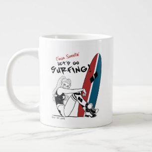 ハーレークインレッツゴーサーフィン ジャンボコーヒーマグカップ