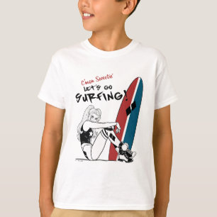 ハーレークインレッツゴーサーフィン Tシャツ