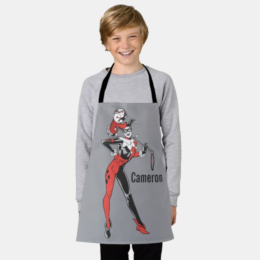 ハーレークイン4 エプロン (着用した状態)