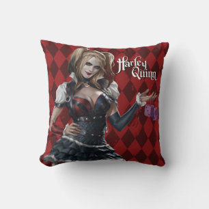 ハーレークイン™ファジーサイコロ クッション