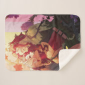 ハーレークイン&ポイズンアイビープライド漫画カバー シェルパブランケット (正面(横))