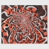 ハーレークウィンのペパーミントCandycanはフラクタルに接吻しました ラッピングペーパー (フラット)