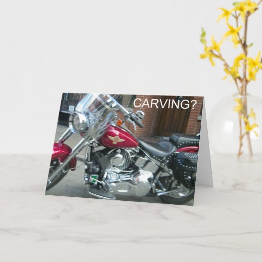 ハーレースタイルのハロウィーン彫刻 カード (黄色い花)