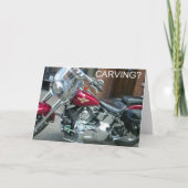 ハーレースタイルのハロウィーン彫刻 カード (正面)